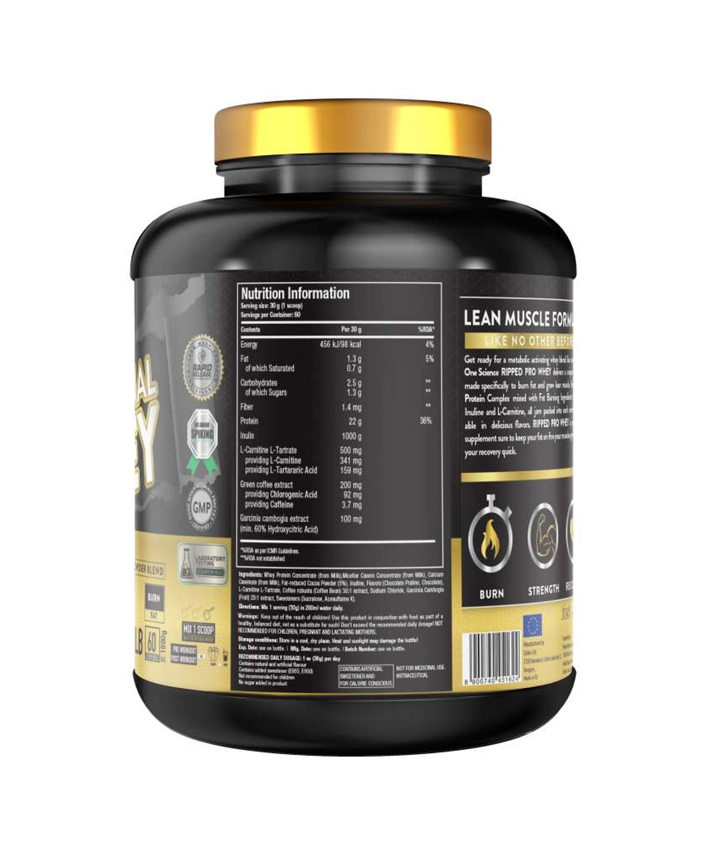 One Science Nutrition Ripped Professional whey 1.8kg