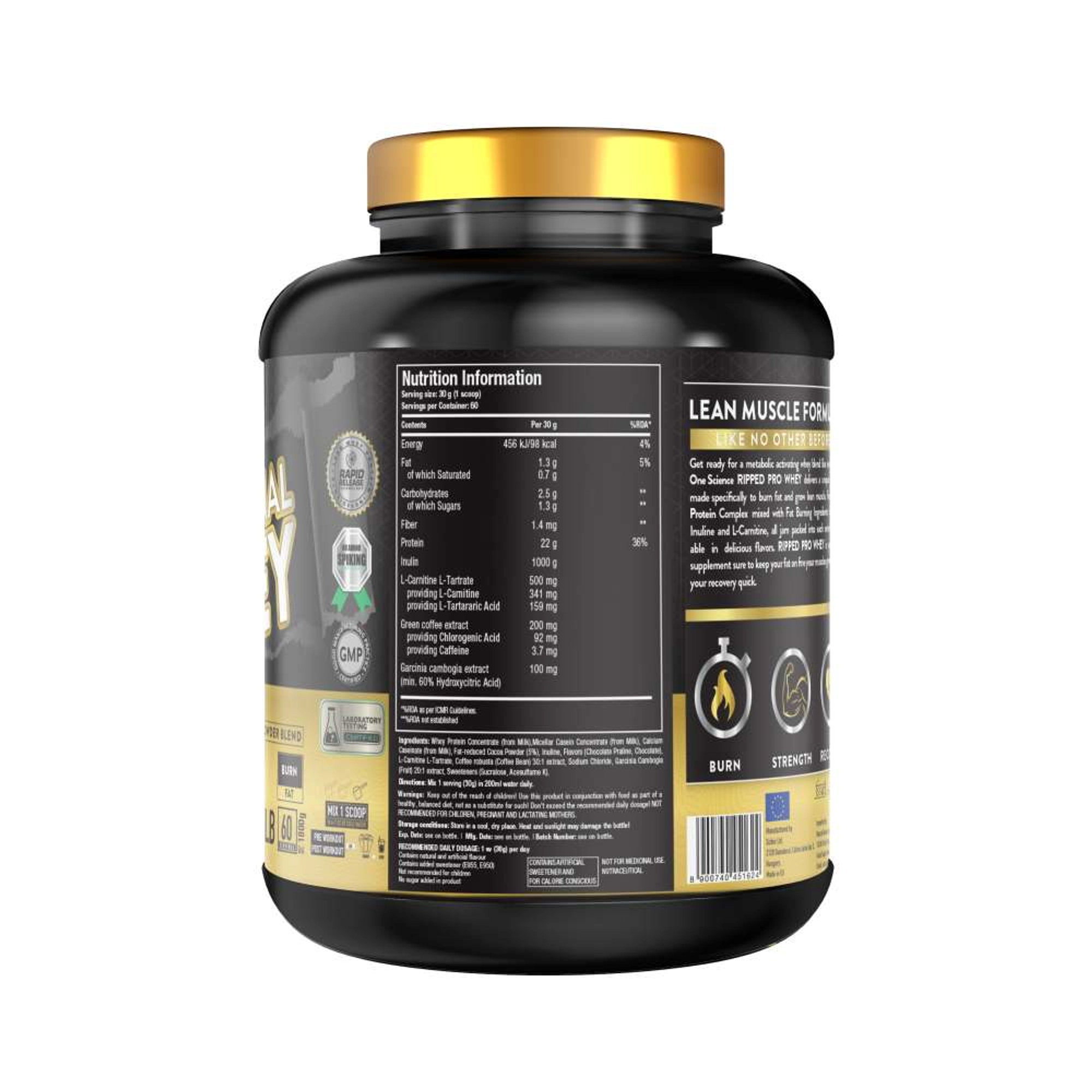 One Science Nutrition Ripped Professional whey 1.8kg
