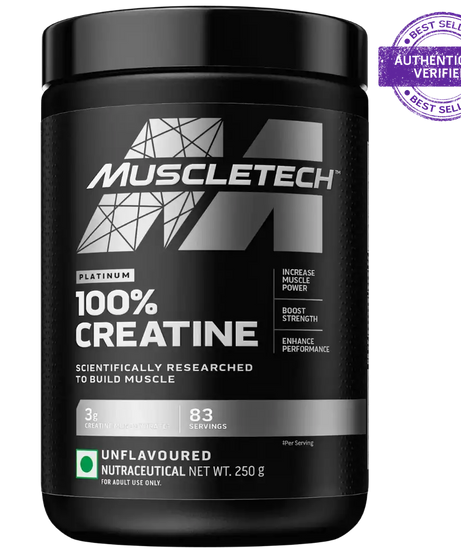 MuscleTech Platinum 100% Creatine Powder 250g Unflavoured