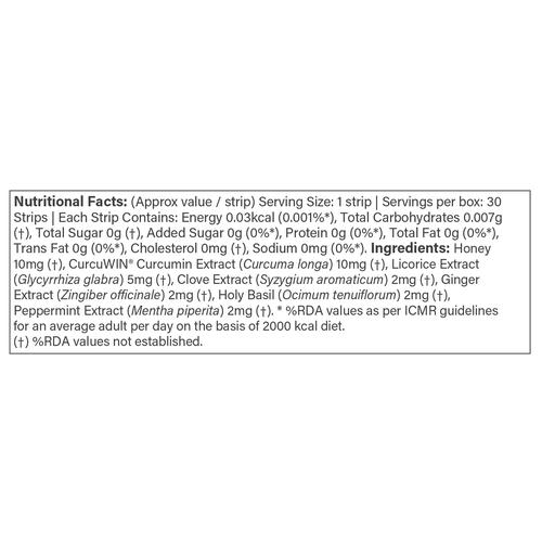 Wellbeing Nutrition Melts Into Throat Relief 30strips