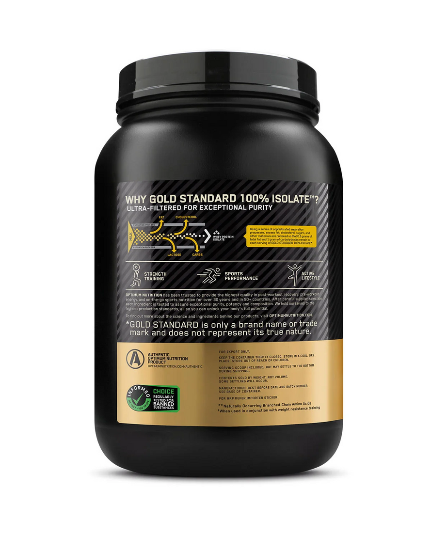 Optimum Nutrition Gold Standard 100% Isolate 744g