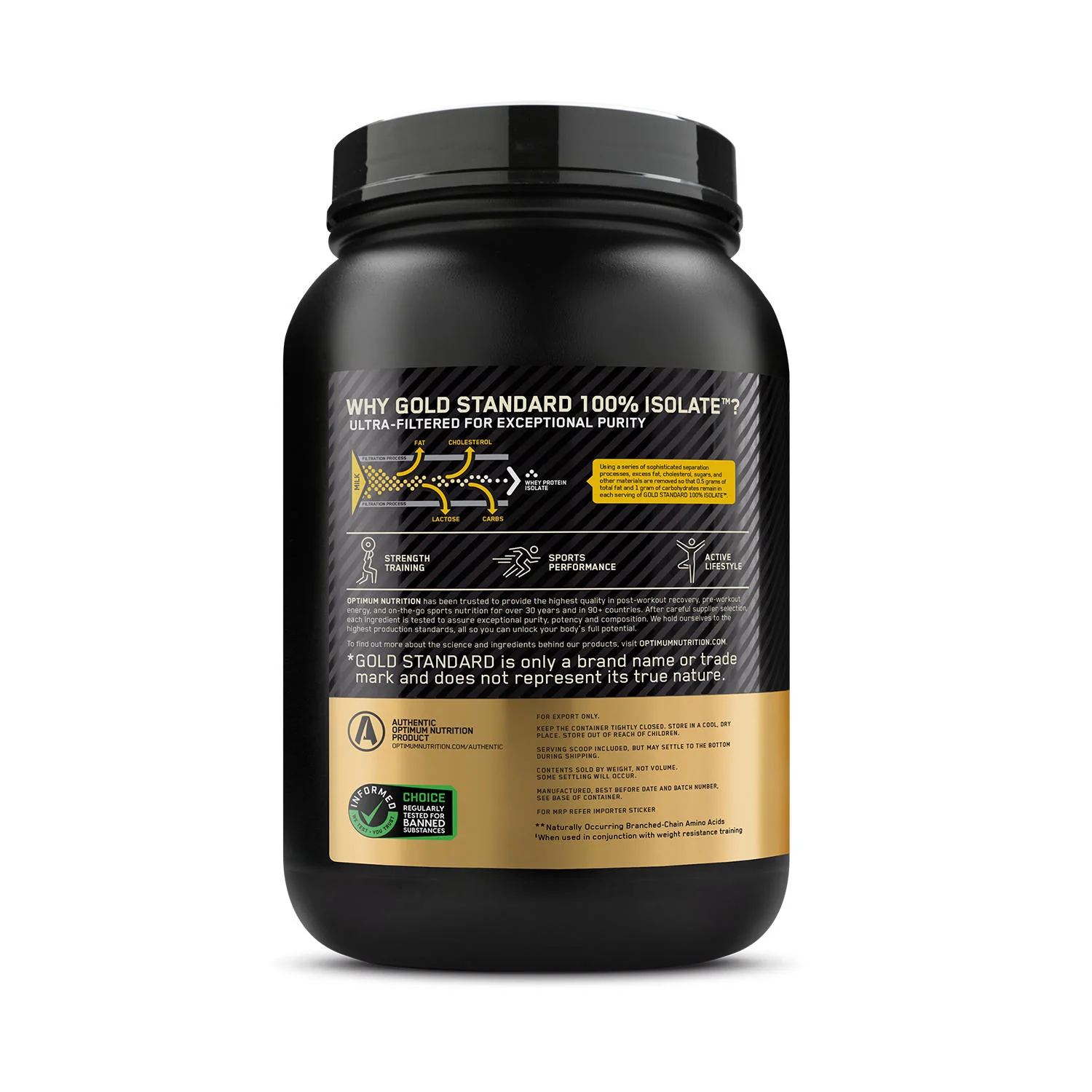 Optimum Nutrition Gold Standard 100% Isolate 744g