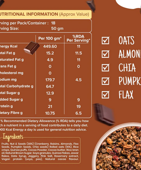Health Ninja Muesli Crispy & Yummy 900g
