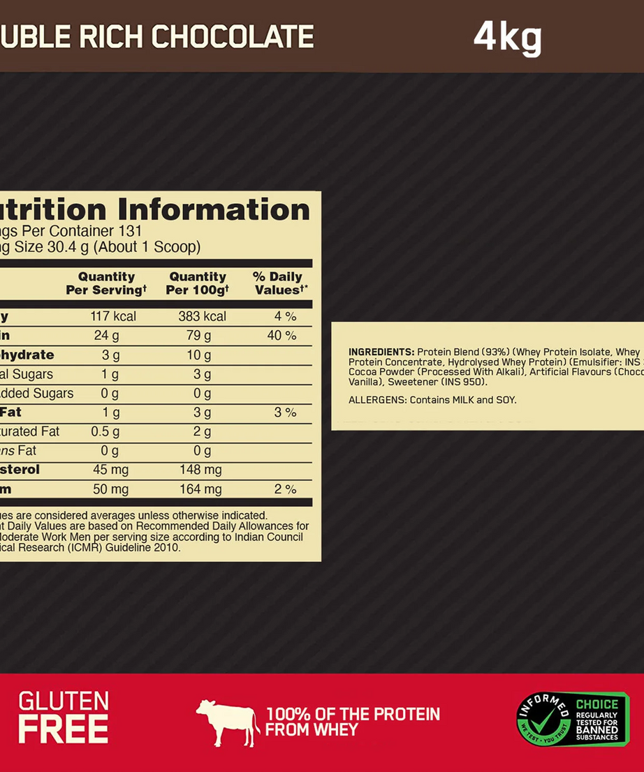 Optimum Nutrition Gold Standard 100% Whey 4kg