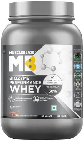MuscleBlaze Biozyme Performance Whey 1kg