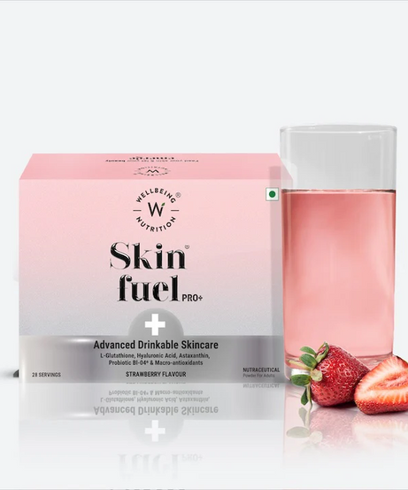 Wellbeing Nutrition Skin Fuel Strawberry Flavour 28servings