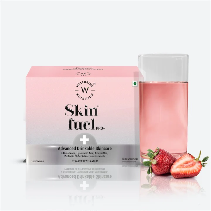 Wellbeing Nutrition Skin Fuel Strawberry Flavour 28servings