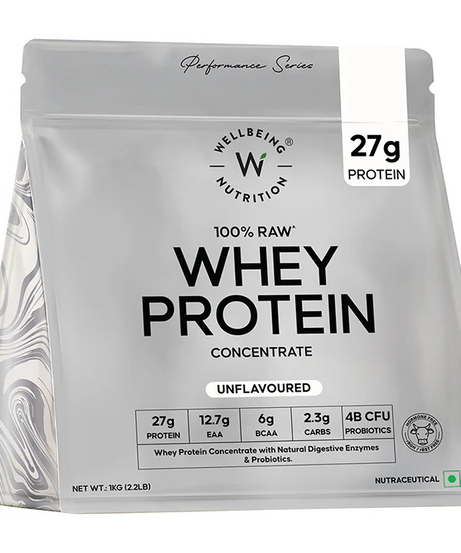 Wellbeing Nutrition 100% Raw Whey Protein 1kg