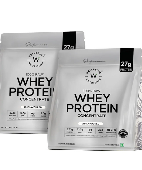 Wellbeing Nutrition 100% Raw Whey Protein 1kg