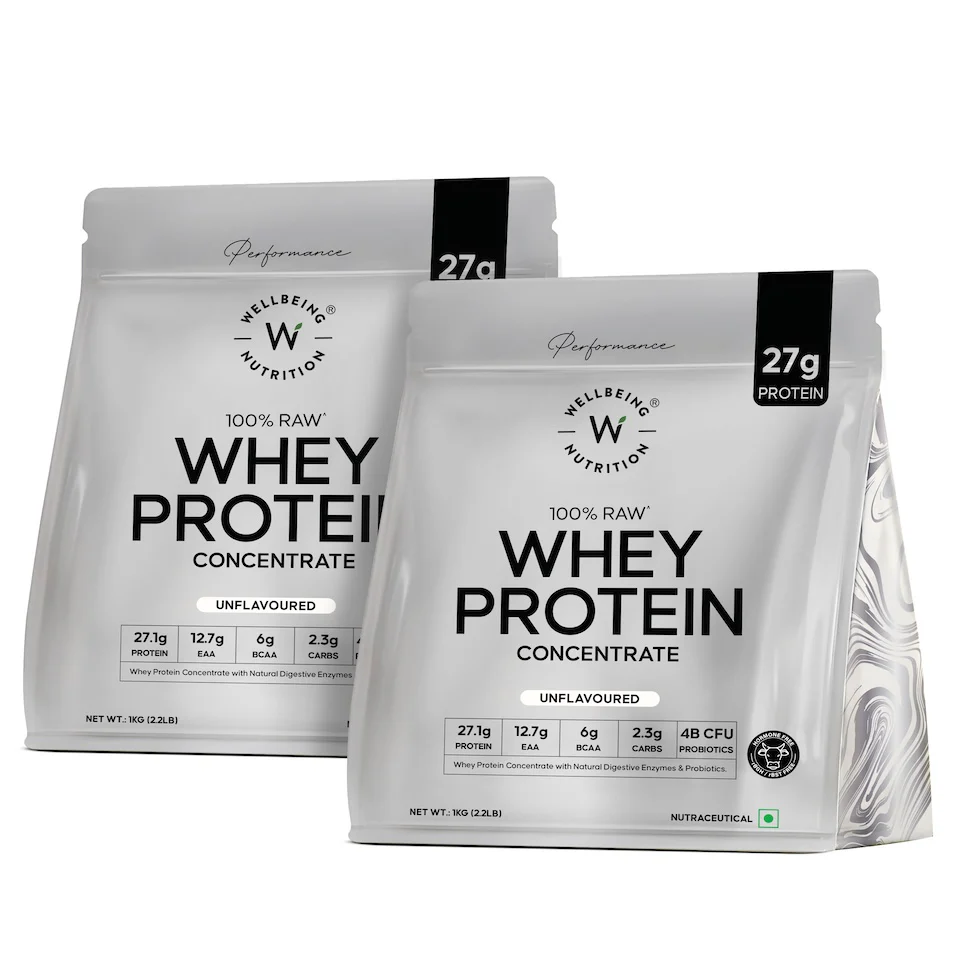 Wellbeing Nutrition 100% Raw Whey Protein 1kg