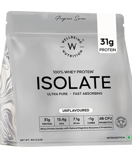Wellbeing Nutrition 100% Whey Protein Isolate 1kg