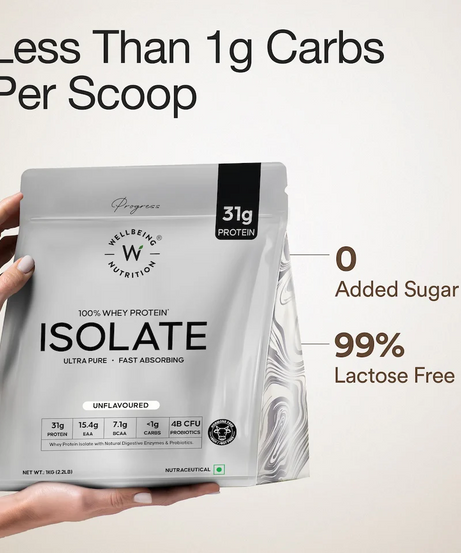 Wellbeing Nutrition 100% Whey Protein Isolate 1kg