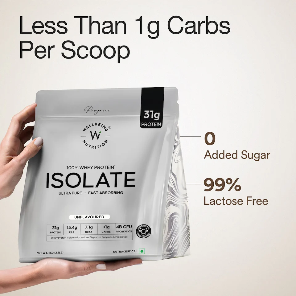 Wellbeing Nutrition 100% Whey Protein Isolate 1kg