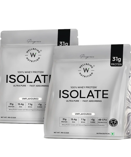 Wellbeing Nutrition 100% Whey Protein Isolate 1kg