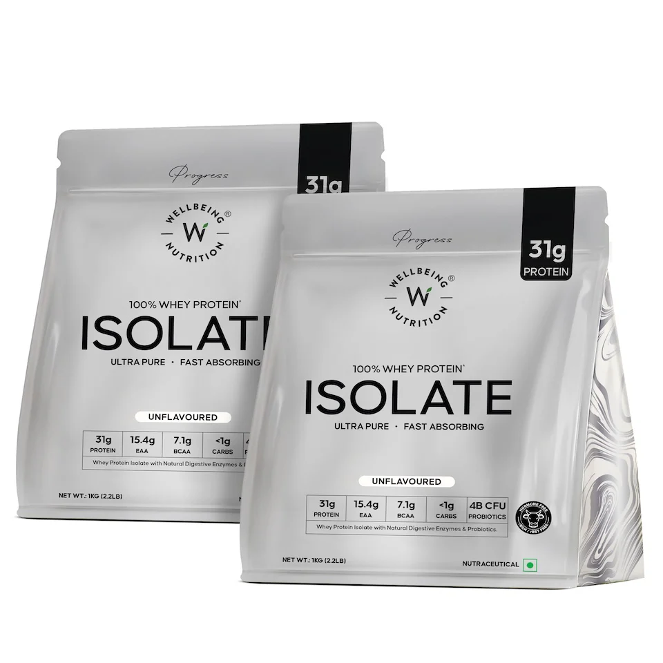 Wellbeing Nutrition 100% Whey Protein Isolate 1kg