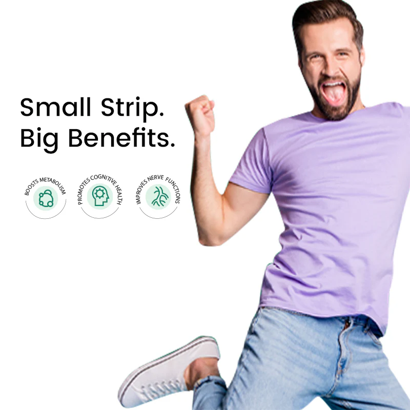 Wellbeing Nutrition Strips Vegan Vitamin B12 30servings