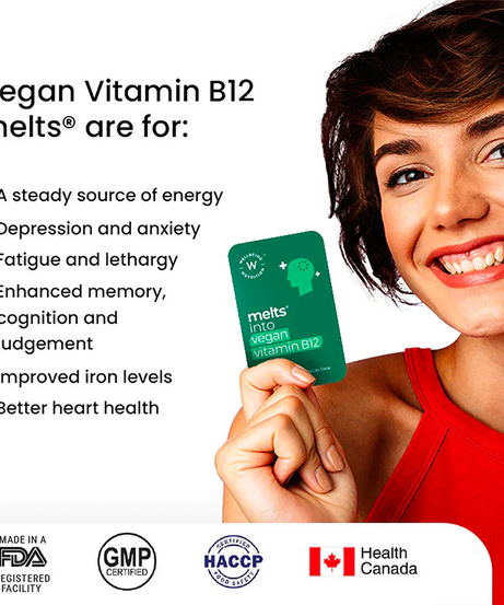 Wellbeing Nutrition Strips Vegan Vitamin B12 30servings