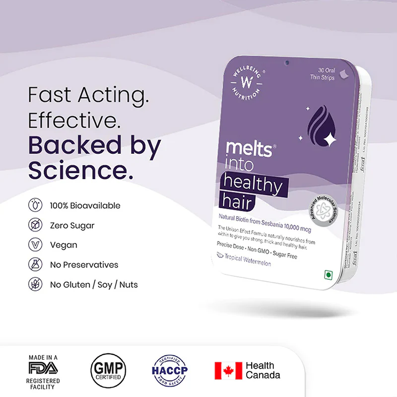Wellbeing Nutrition Strips 30 Healthy Hair