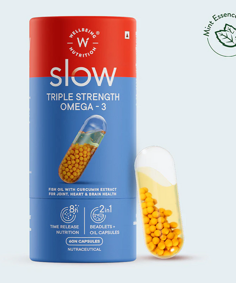 Wellbeing Nutrition Slow Triple Strength Omega-3 3X