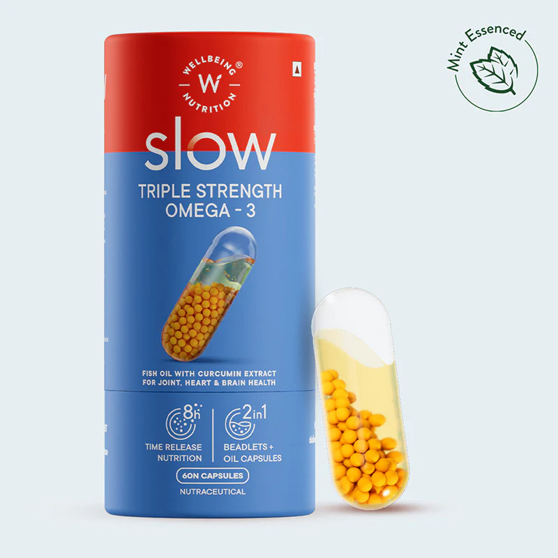 Wellbeing Nutrition Slow Triple Strength Omega-3 3X
