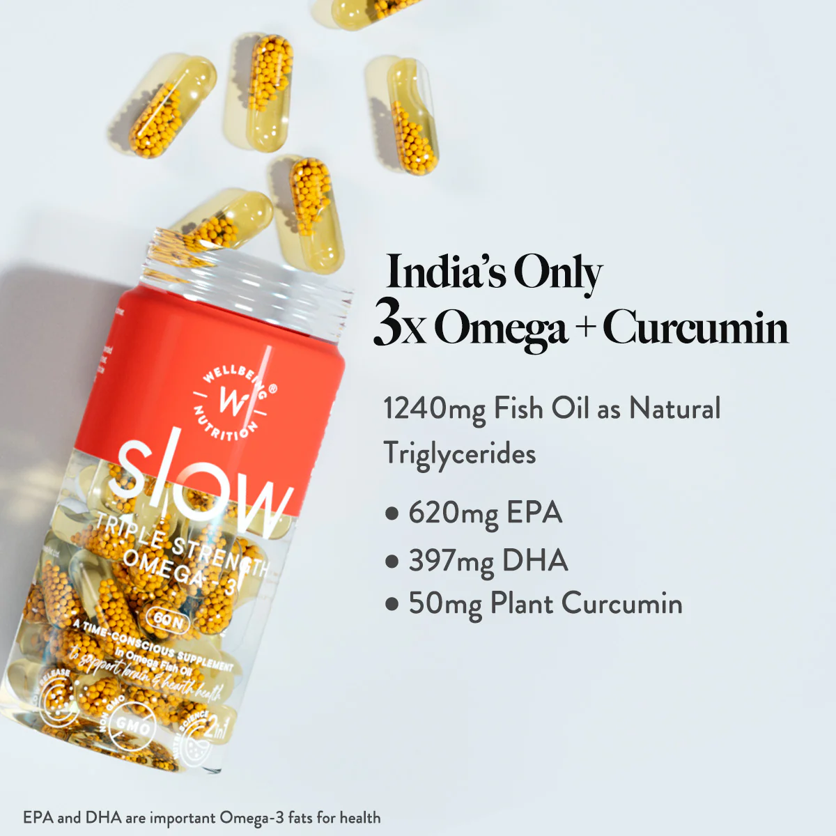 Wellbeing Nutrition Slow Triple Strength Omega-3 3X