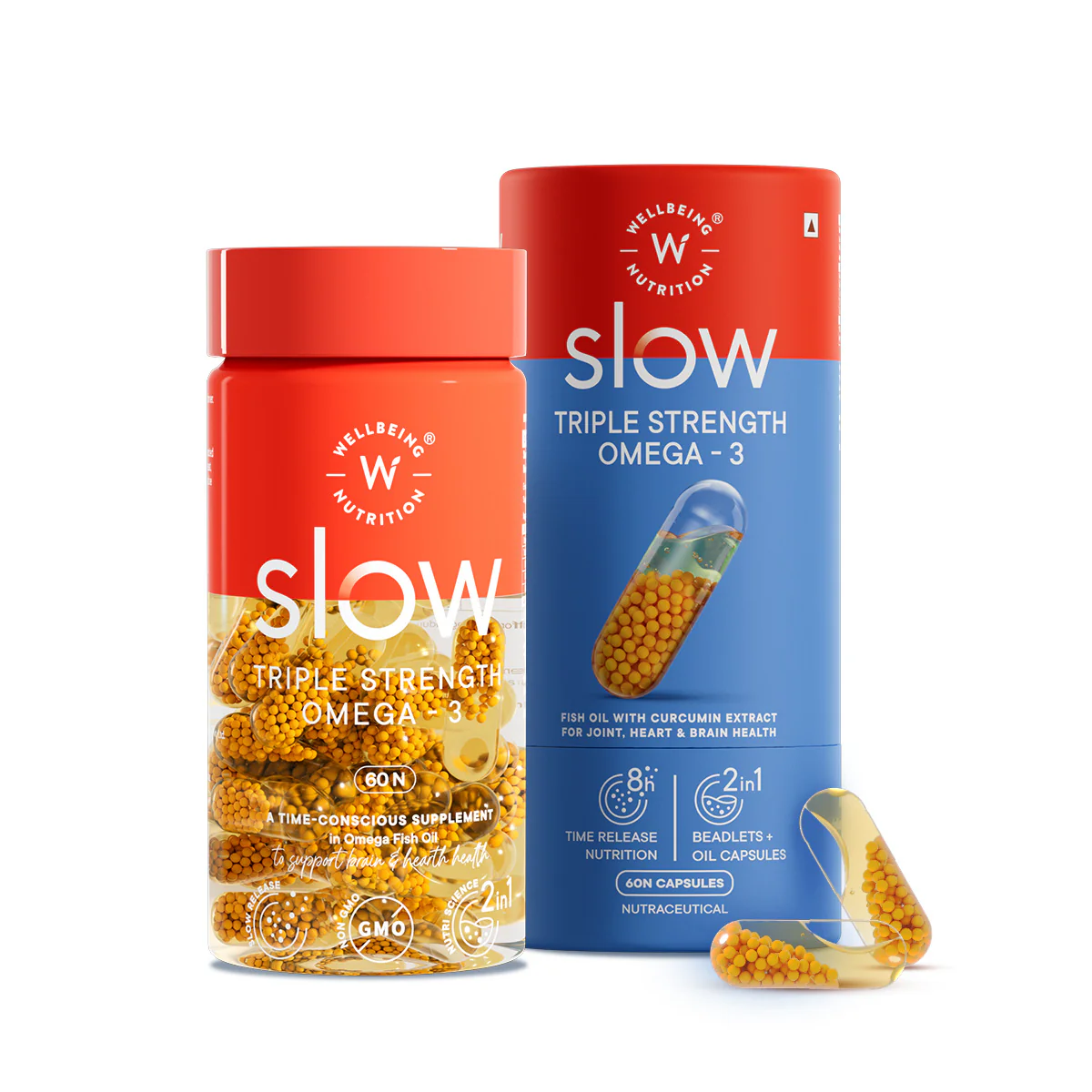 Wellbeing Nutrition Slow Triple Strength Omega-3 3X