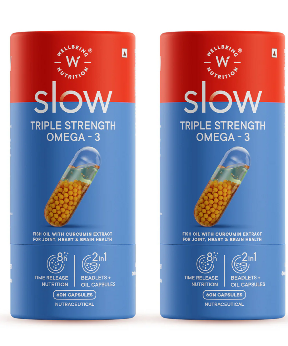 Wellbeing Nutrition Slow Triple Strength Omega-3 3X