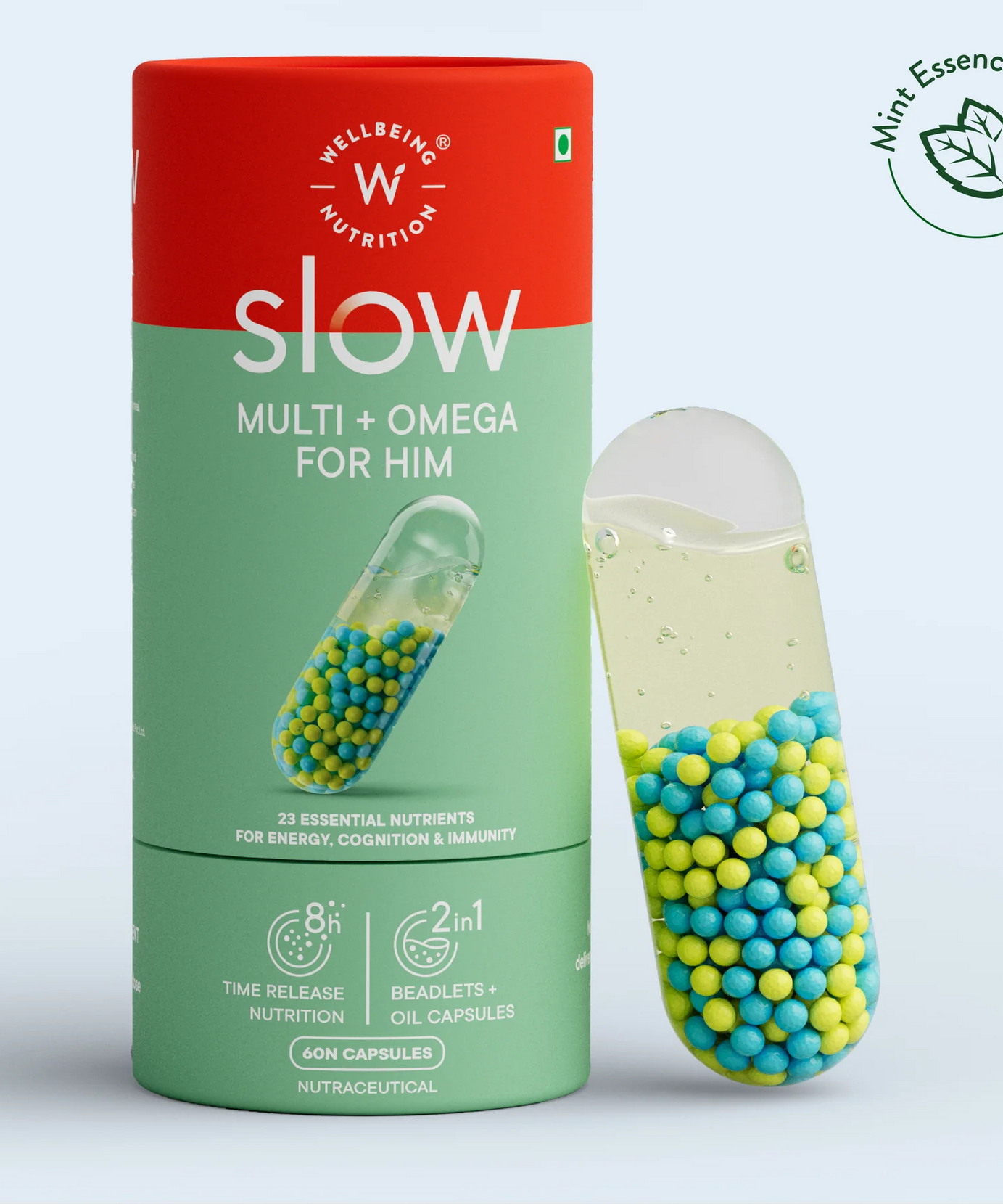 Wellbeing Nutrition Slow Multi + Omega 60servings