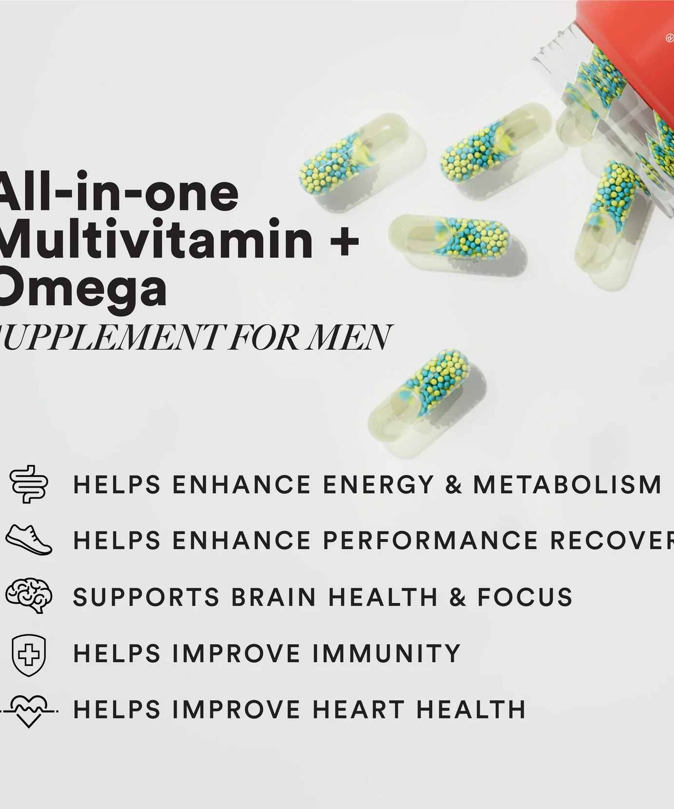 Wellbeing Nutrition Slow Multi + Omega 60servings