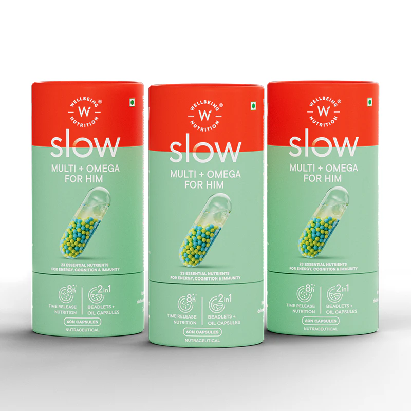 Wellbeing Nutrition Slow Multi + Omega 60servings