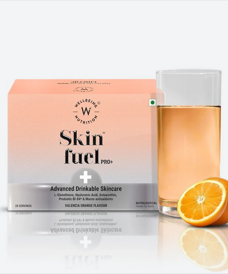 Wellbeing Nutrition Skin Fuel Valencia Orange Flavour 28servings
