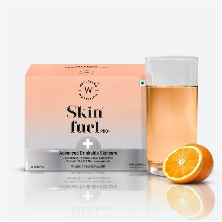 Wellbeing Nutrition Skin Fuel Valencia Orange Flavour 28servings