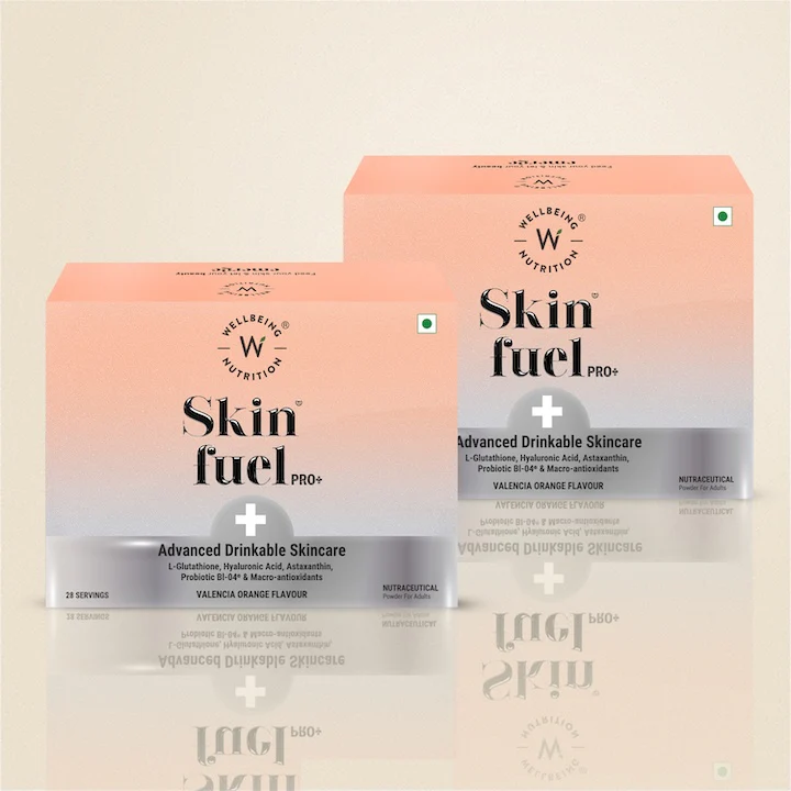 Wellbeing Nutrition Skin Fuel Valencia Orange Flavour 28servings
