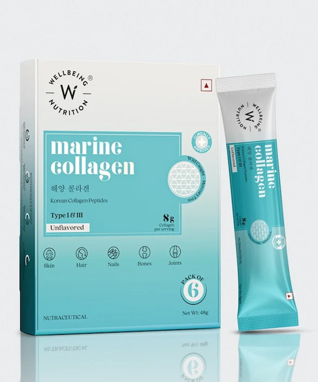 Wellbeing Nutrition Marine Collagen Unflavoured Pack of 6