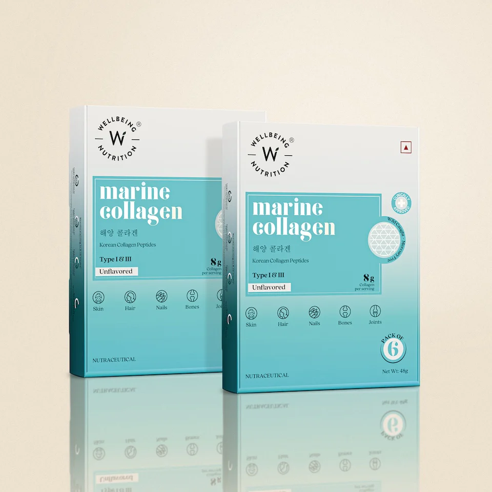 Wellbeing Nutrition Marine Collagen Unflavoured Pack of 6