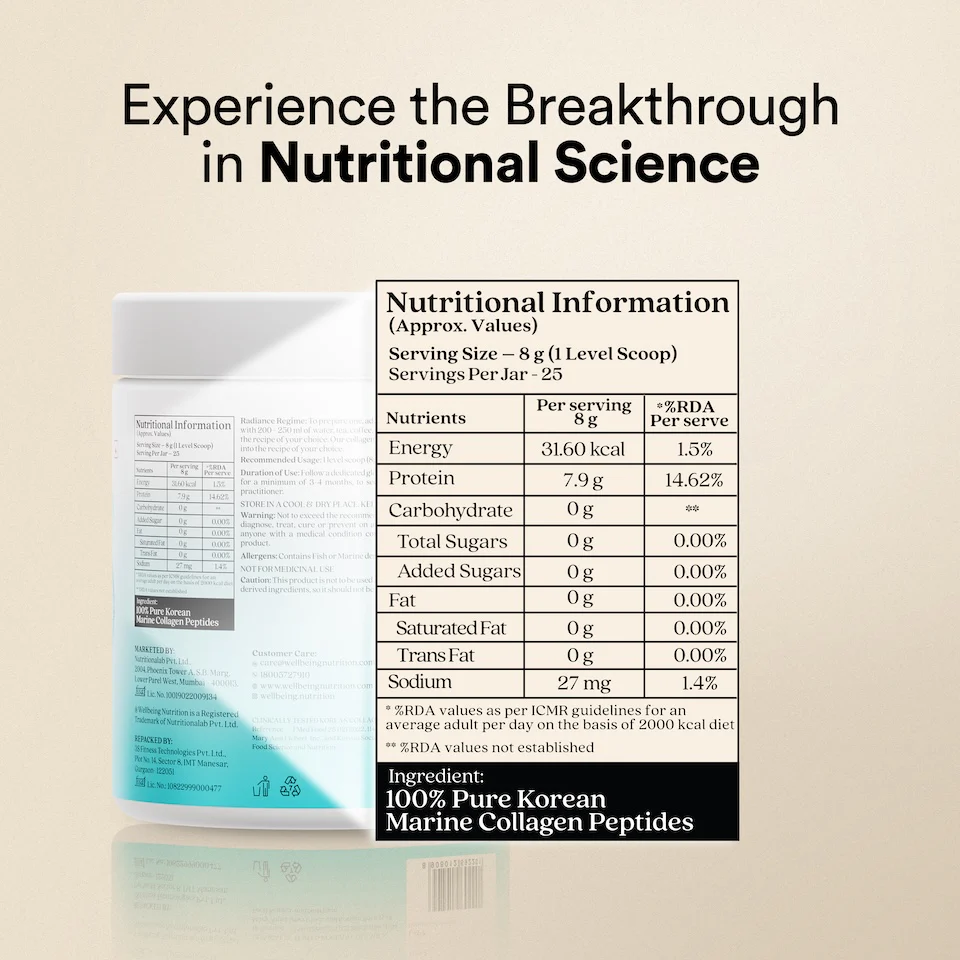 Wellbeing Nutrition Marine Collagen 200g
