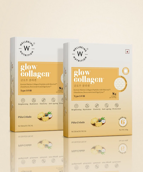 Wellbeing Nutrition Glow Collagen Pina Colada Pack of 6