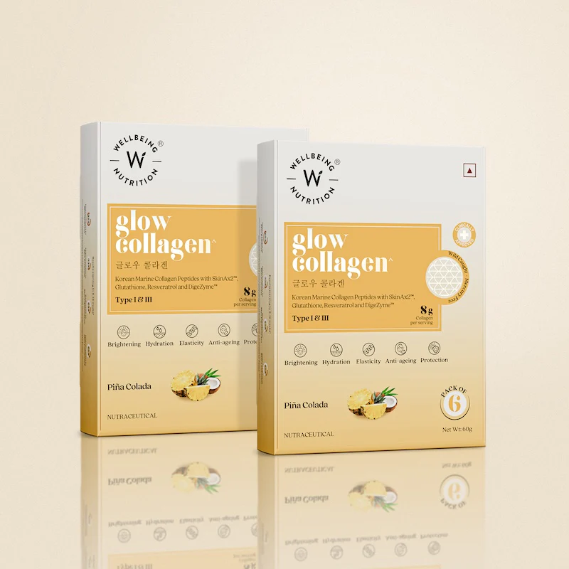 Wellbeing Nutrition Glow Collagen Pina Colada Pack of 6