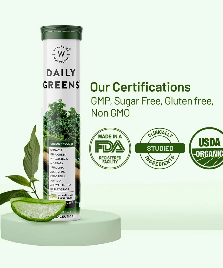 Wellbeing Nutrition Daily Greens 63g