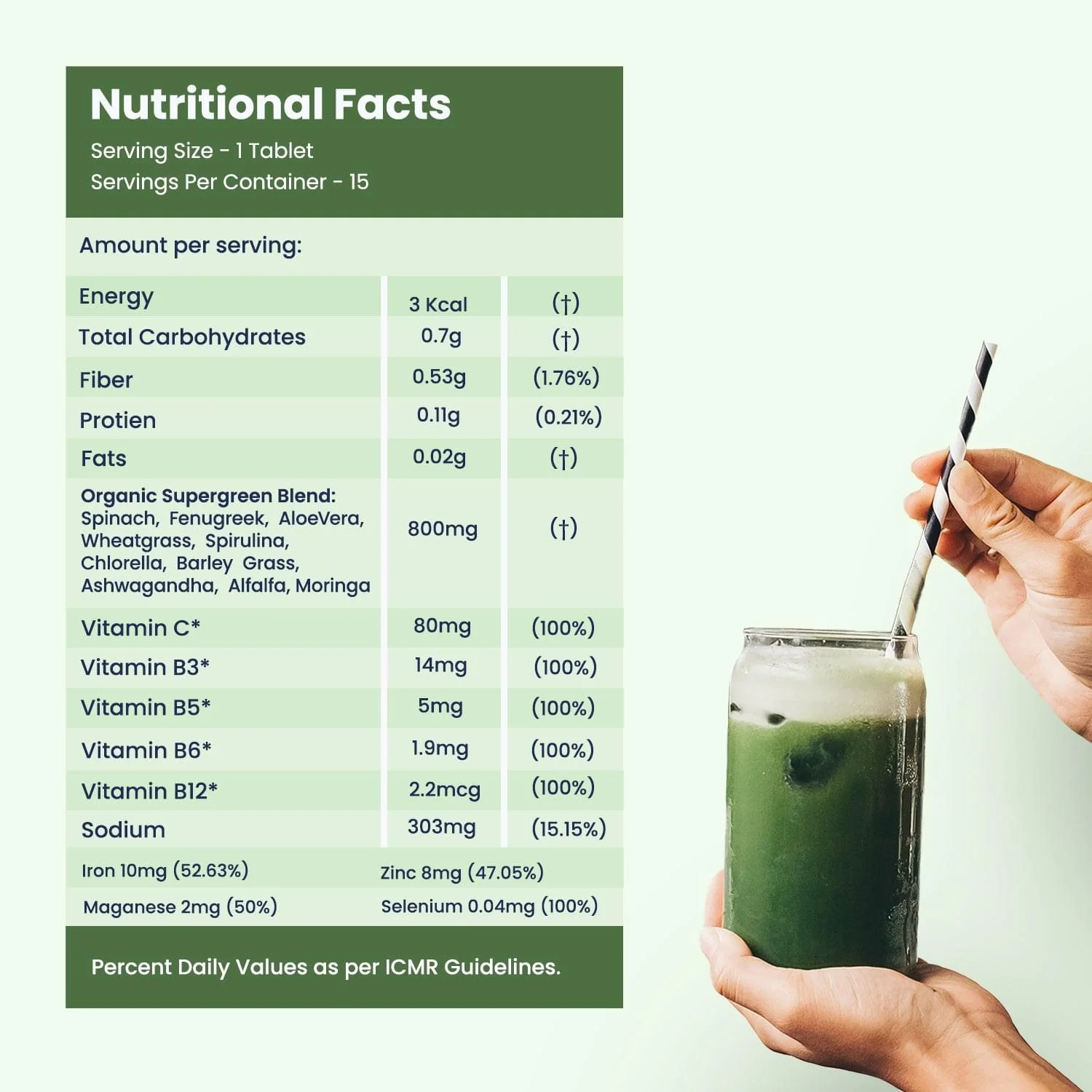 Wellbeing Nutrition Daily Greens 63g