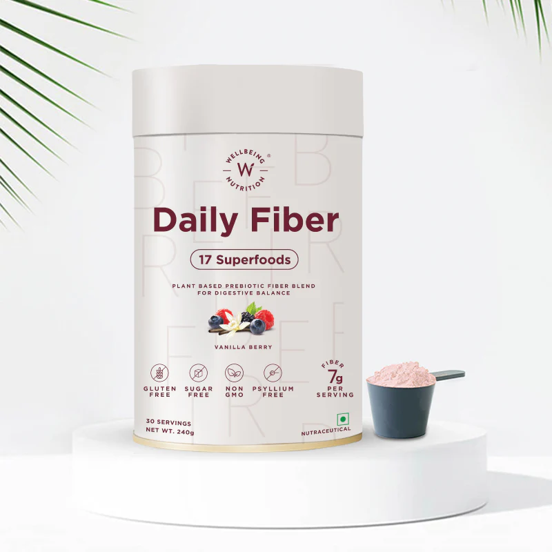 Wellbeing Nutrition Daily Fiber Vanilla Berry