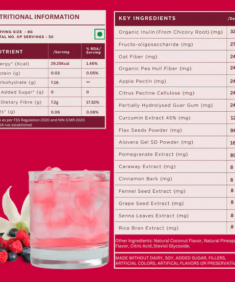 Wellbeing Nutrition Daily Fiber Vanilla Berry