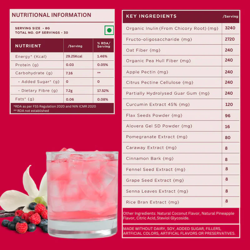 Wellbeing Nutrition Daily Fiber Vanilla Berry