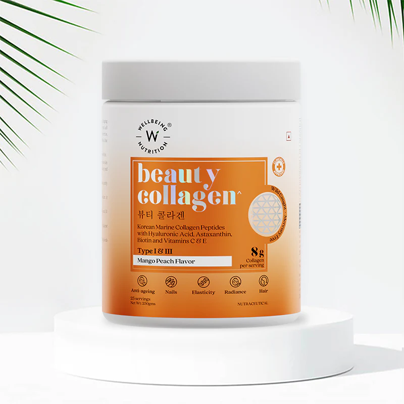 Wellbeing Nutrition Collagen Mango Peach Flavour