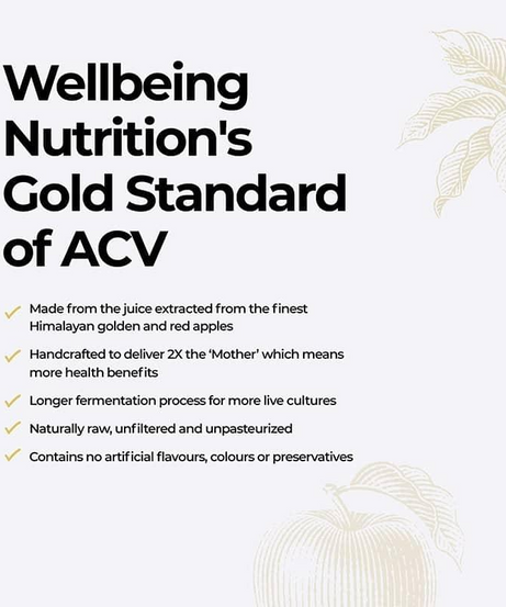 Wellbeing Nutrition Apple Cider Vinegar 500ml