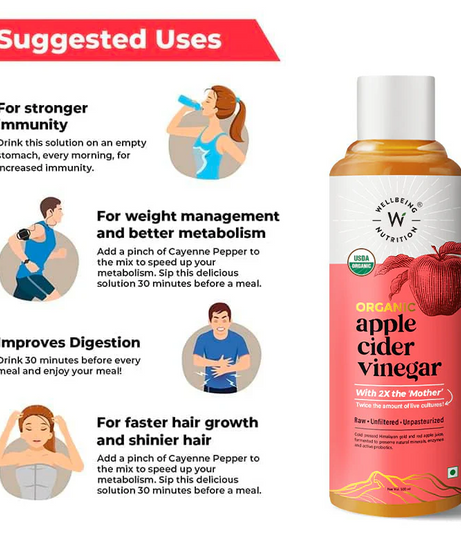 Wellbeing Nutrition Apple Cider Vinegar 500ml