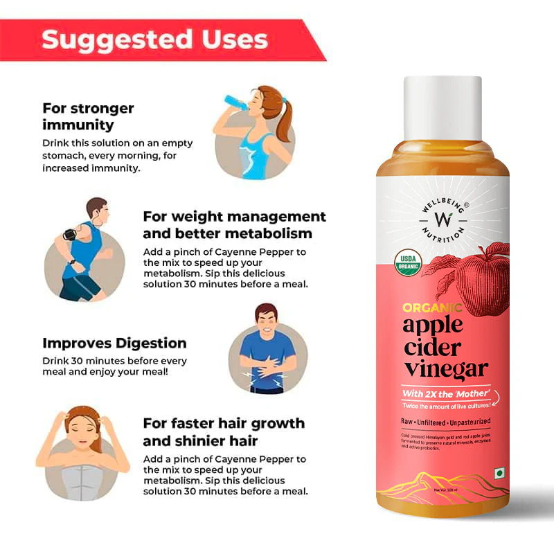 Wellbeing Nutrition Apple Cider Vinegar 500ml