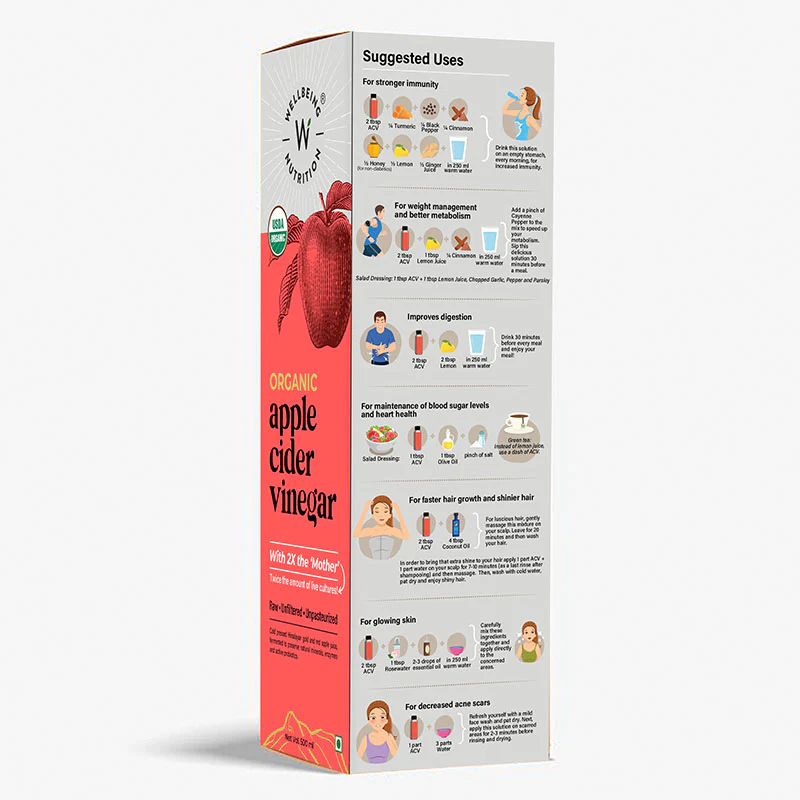 Wellbeing Nutrition Apple Cider Vinegar 500ml