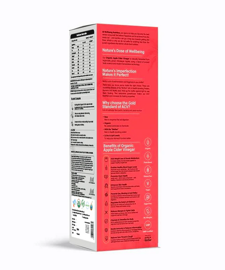 Wellbeing Nutrition Apple Cider Vinegar 500ml