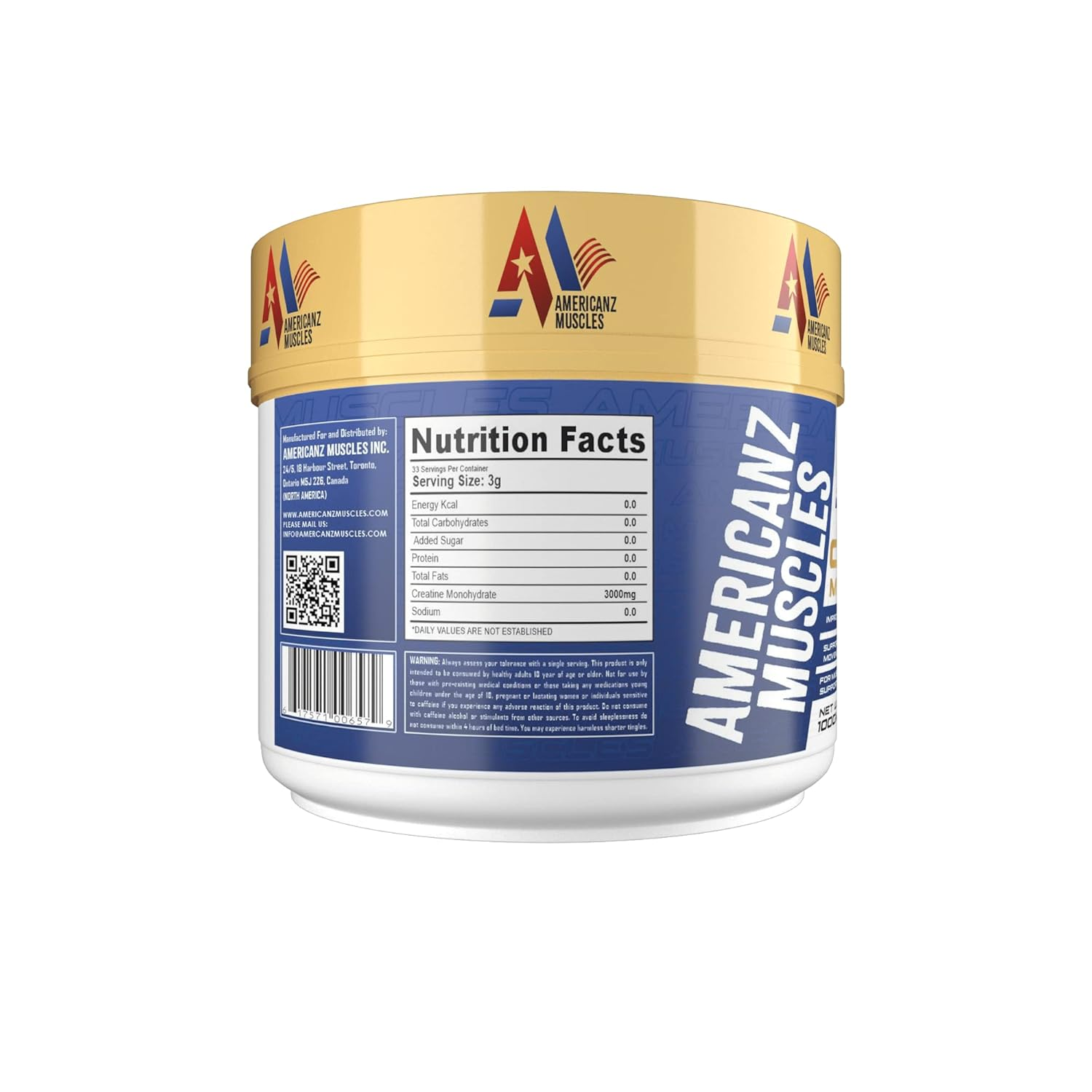 Americanz Muscles Creatine 100g